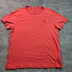 Polo Ralph Lauren Mens T-Shirt Custom Fit Red Short Sleeve Casual Top